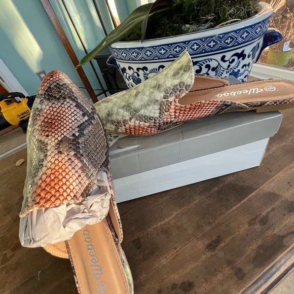 Snake print Mules - Picture 1 of 1